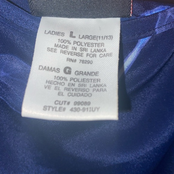 Vintage No Boundaries Blue Floral Rose Maxi Dress - Picture 9 of 10